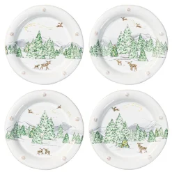 Berry and Thread North Pole Cocktail Plate, Set of 4