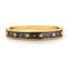Berry Classic Hinged Bangle in Gold/Midnight