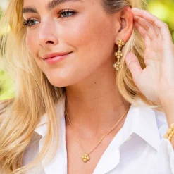 Berry Clover Station Necklace