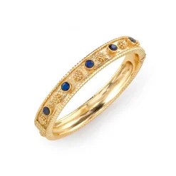 Berry Gem Classic Hinged Bangle in Blue Labradorite