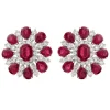 Berry Ruby Stud Earrings