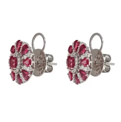 Berry Ruby Stud Earrings
