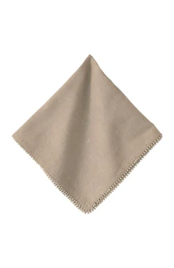 Berry Trim Flax Napkin