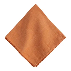 Berry Trim Napkin in Persimmon