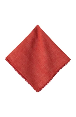 Berry Trim Red Napkin