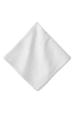 Berry Trim White Napkin