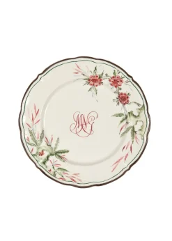 Bespoke Chinoiserie Monogram Dessert Plate