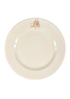 Bespoke Empire Plate with Interlaced Monogram, Set of 12