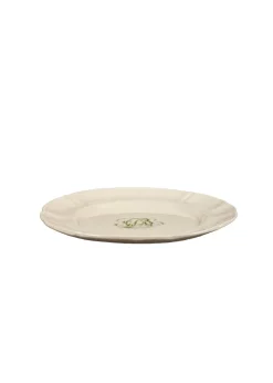 Bespoke Flourished Plate with Cursive Monogram, Set of 12