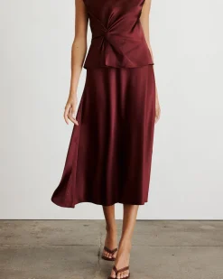 Beth Skirt in Mahogany