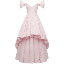 Bettina Gown in Orchid Jacquard Taffeta