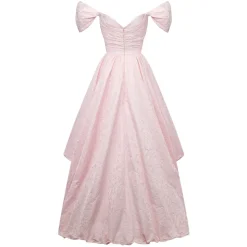 Bettina Gown in Orchid Jacquard Taffeta