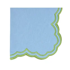 Bettina Napkin in Blue & Green, Set of 4