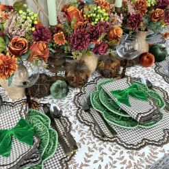 Bettina Napkin in Cocoa Gingham, Set of 4