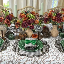 Bettina Placemat in Cocoa Gingham, Set of 4