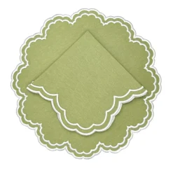 Bettina Placemat in Sage, Set of 4