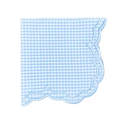 Bettina-Gingham Napkin in Blue, Set of 4