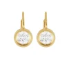 Bezel Drop Earrings