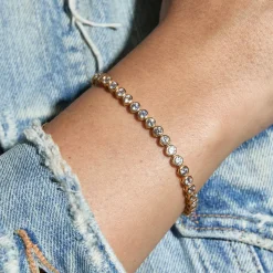 Bezel Tennis Bracelet