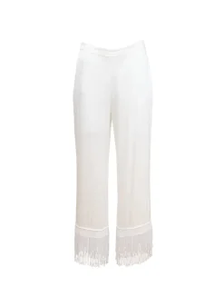 Bianca Fringe Silk Pant