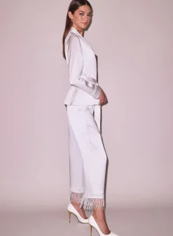 Bianca Fringe Silk Pant