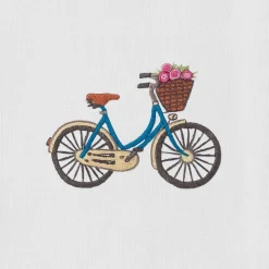 Bicycle Flowers Hand Towel