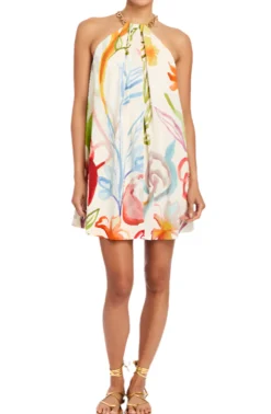 Bijou Halter Mini in Ivory Watercolor