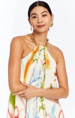 Bijou Halter Mini in Ivory Watercolor