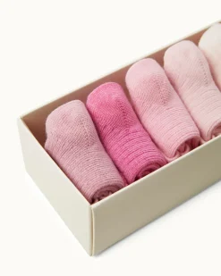 Bijou Socks in Pink, Set of 7