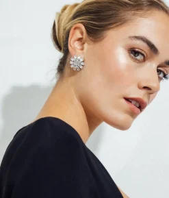 Billie Earrings in Crystal