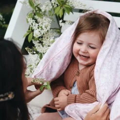 Bird's Song Baby Duvet in Pink