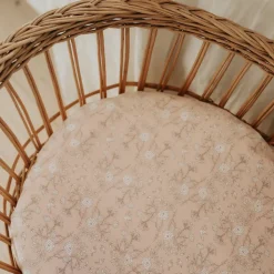 Bird's Song Crib Sheet in Pink