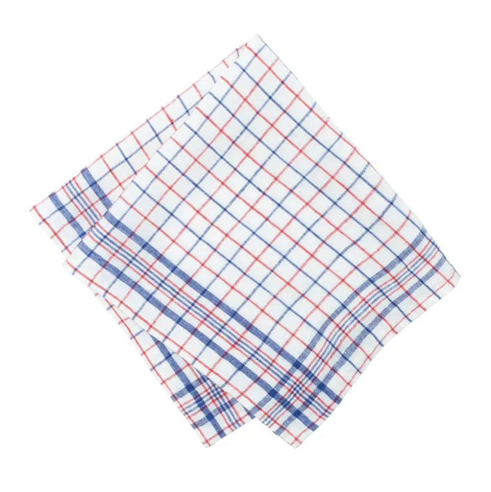 Bistro Napkin in Blue & Red, Set of 4