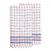 Bistro Tea Towel in Blue & Red, Set of 2