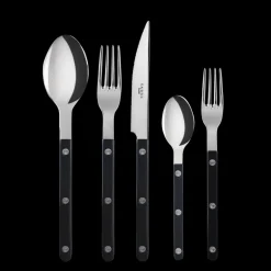 Bistrot Place Setting in Black, Set of 5