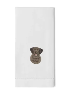 Black Lab Hand Towel