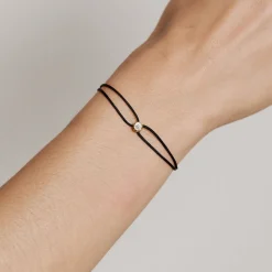 Black Parachute Nesting Gem Bracelet