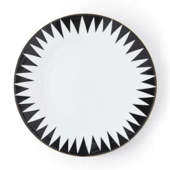 Black Punk Charger Plate
