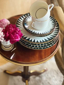 Black Punk Dessert Plate