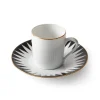 Black Punk Moka Coffee Cup With Plate