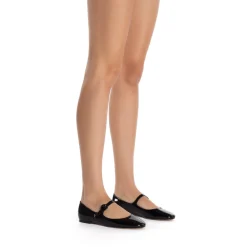 Blair Ballet Flat In Black Patent Leather