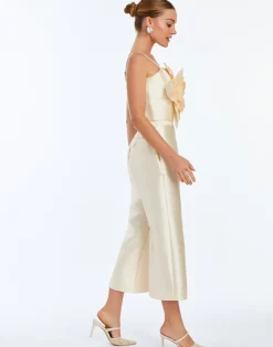 Blake Crop Pant in Ivory