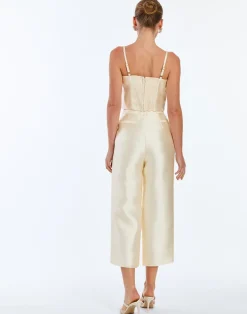 Blake Crop Pant in Ivory