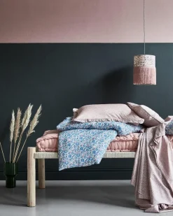 Blanket Made With Liberty Fabric in Capel Pink