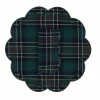 Bloom Green Tartan Napkin and Placemat, Set of 2