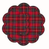 Bloom Red Tartan Napkin and Placemat, Set of 2