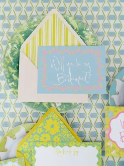 Blooming Aquamarine Proposal Card Set