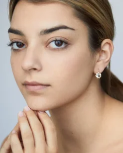 Blossom Drop Earring with White Topaz