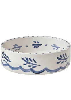 Blue and White Dog Bowl, Large