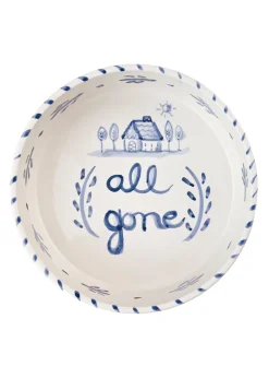 Blue and White Dog Bowl, Large